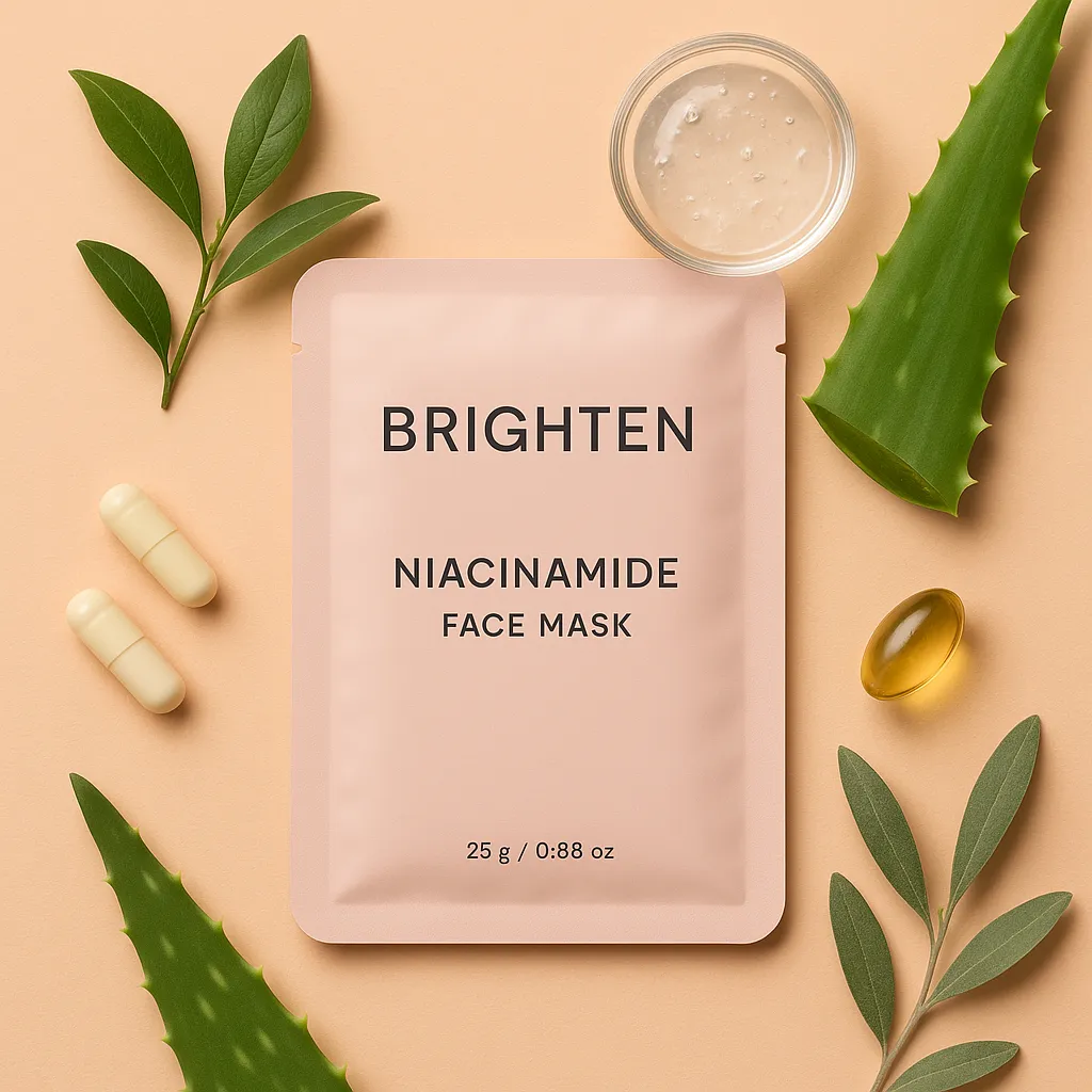 Brighten Niacinamide Veido Kaukės: Švytinčiai, Tolygiai Odai