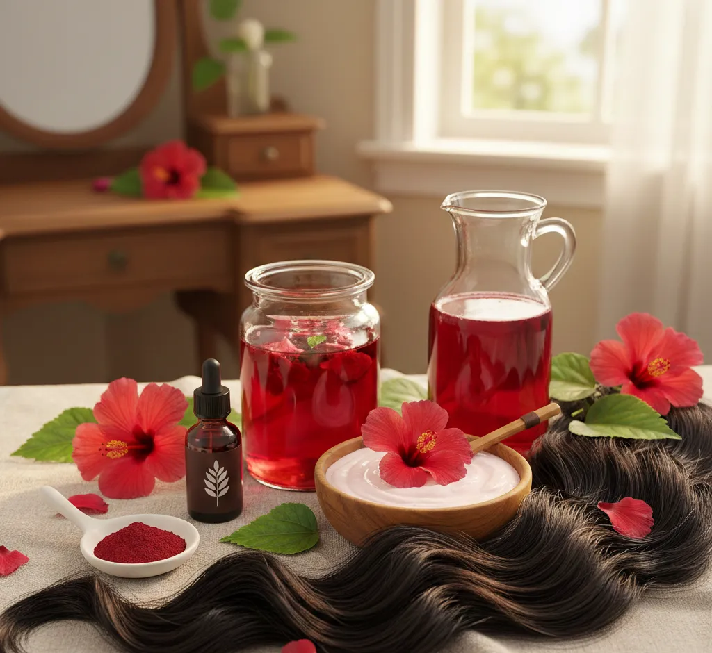 Hibiscus for Hair Shine and Strength: Benefits, Uses, and DIY Recipes