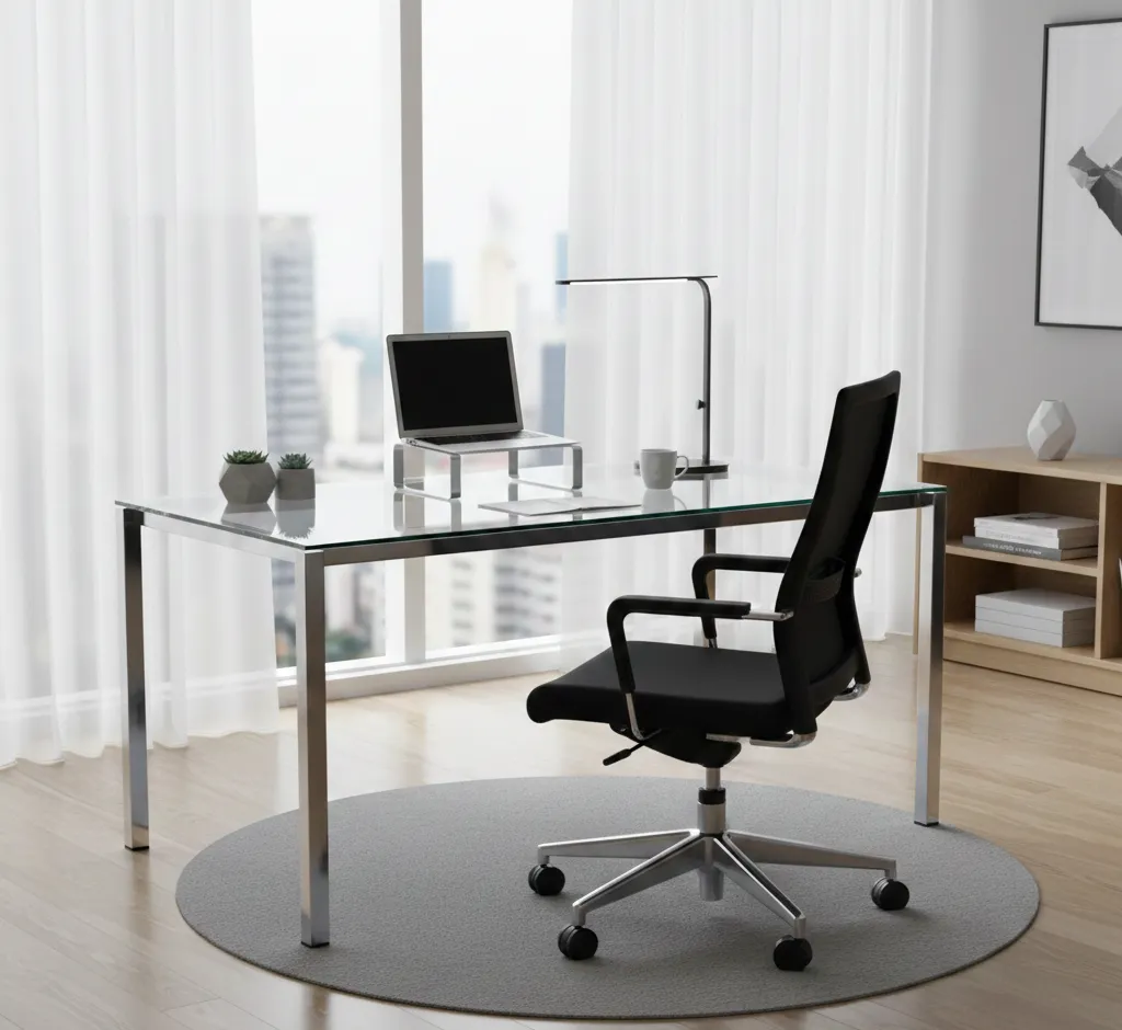 How to Choose a Modern Glass Desk and the Perfect Matching Chair