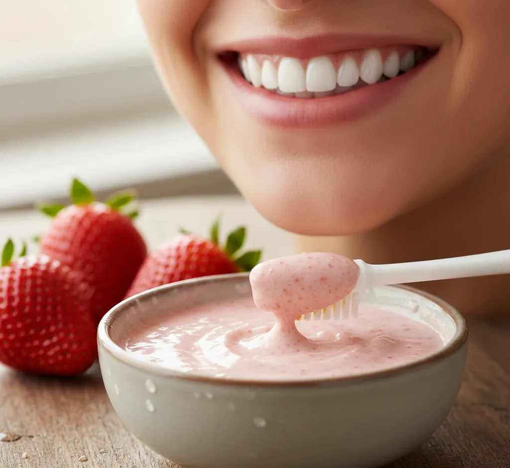 Natural Teeth Whitening with Strawberry Paste: A Sweet Path to a Brighter Smile