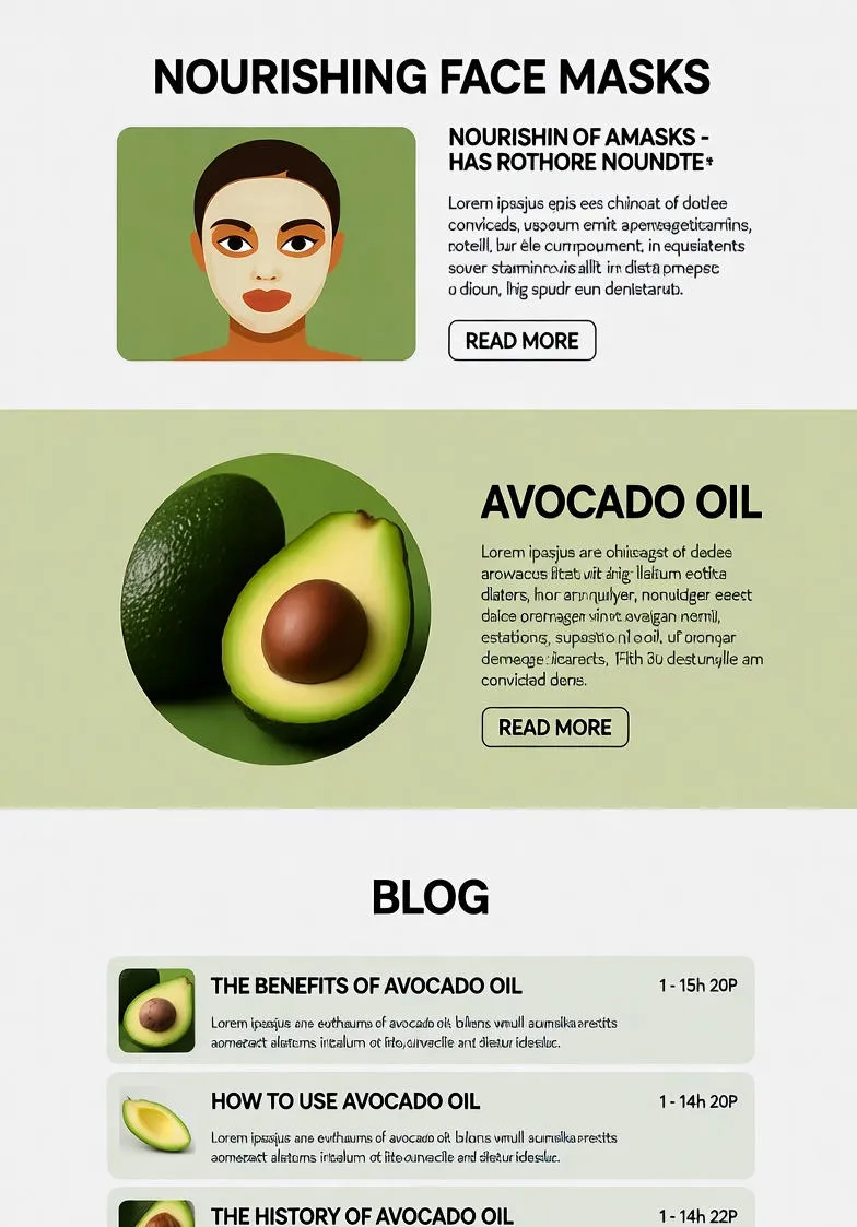 Nourishing Face Masks with Avocado Oil: DIY Recipes for Radiant Skin