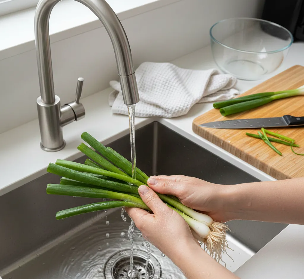 Proper Method for Washing Green Onions: A Complete Hygiene and Prep Guide