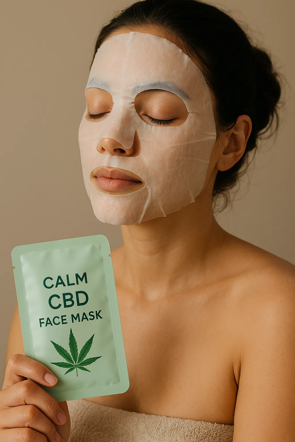 Ramybės kupinas grožio ritualas: Calm CBD veido kaukės galia atsipalaidavimui ir odos atgaivai