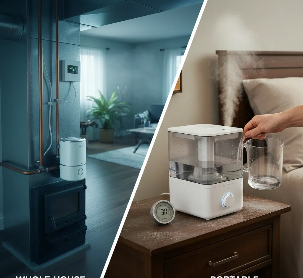 Whole-House Humidifiers vs. Portable Units: The Ultimate Guide to Healthy Indoor Air